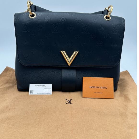 Louis Vuitton  Calfskin Monogram Very One Handle Black - Picture 9 of 9